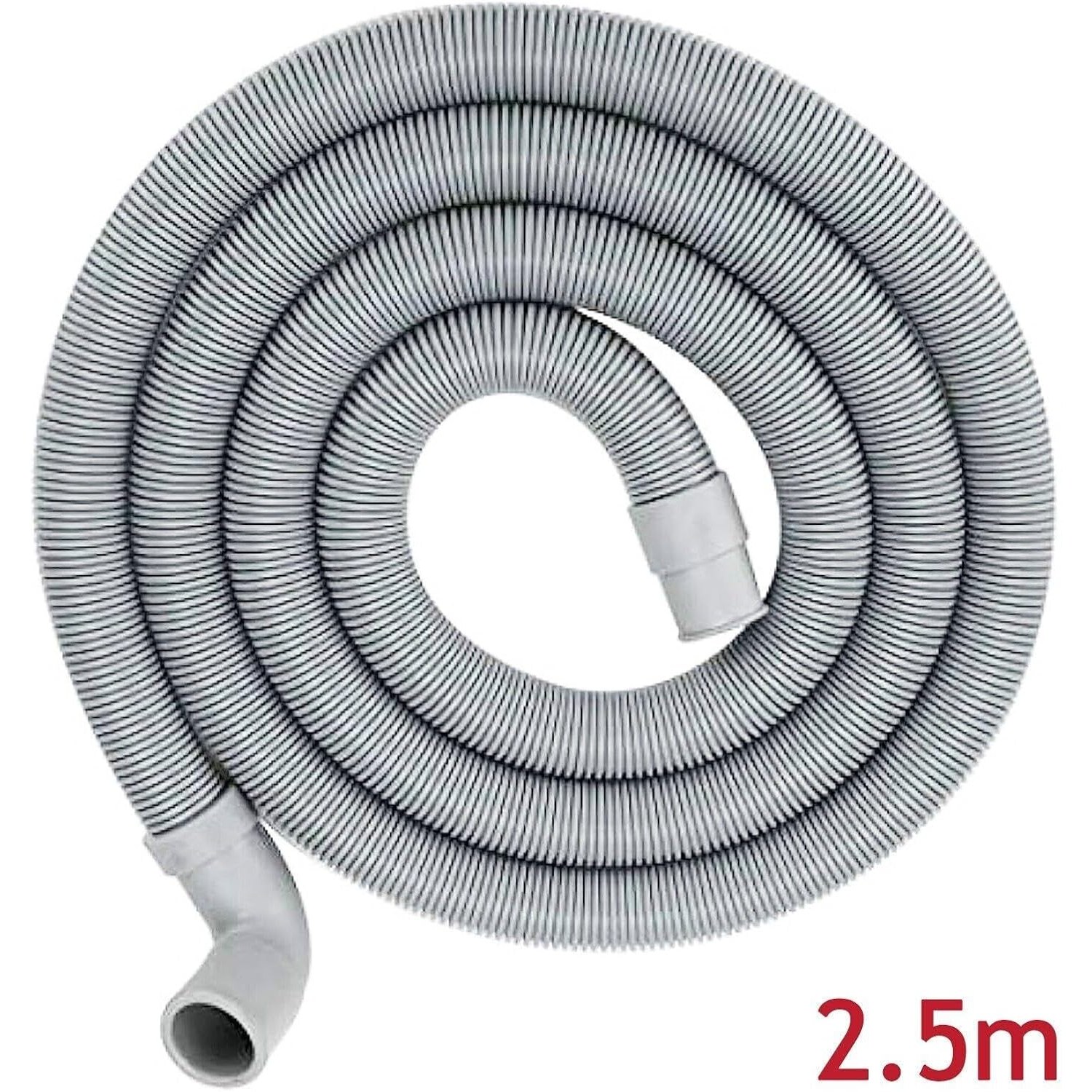 2.5m Universal Washing Machine Drain Hose with Right Angle End: image 2