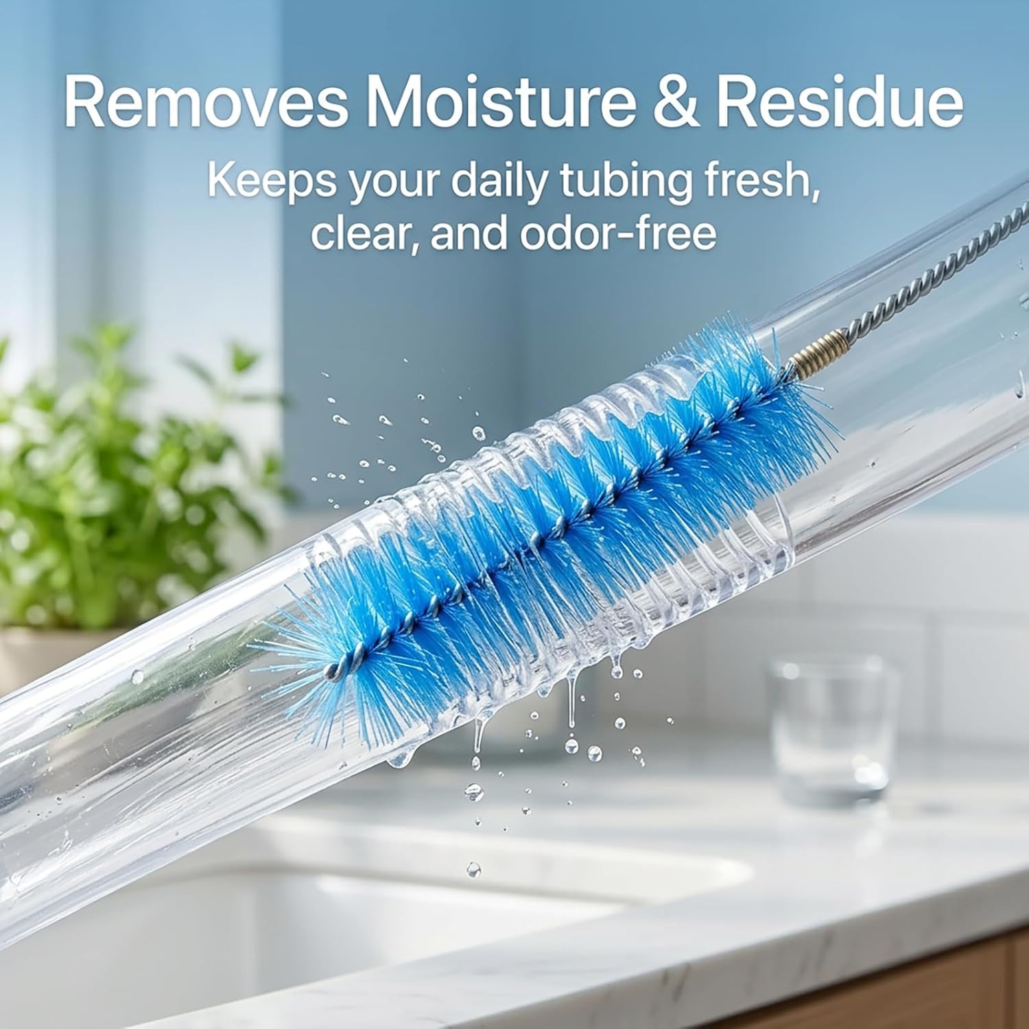 170cm Double-Ended Flexible Drain Brush Set with Two Straw Brushes: image 3