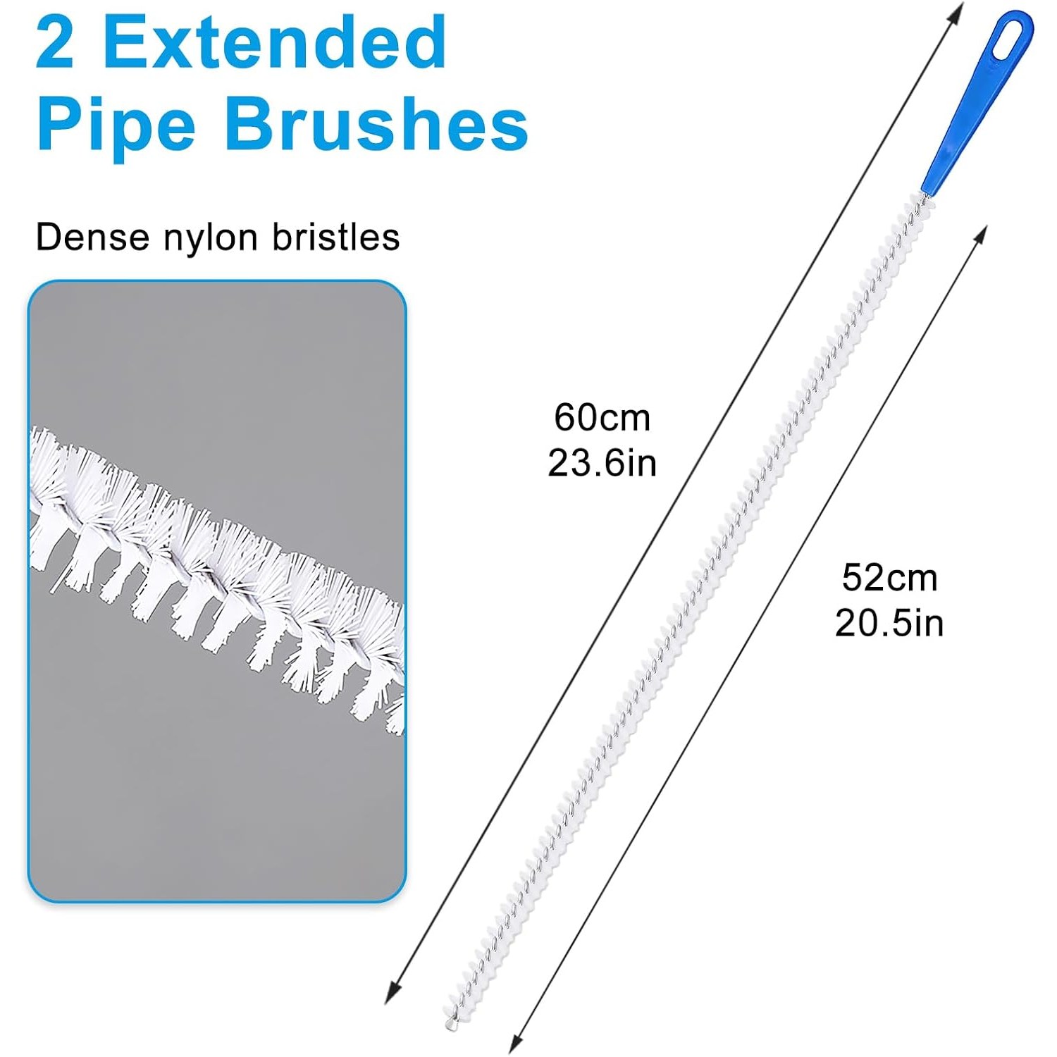 Sink Unblocker Brush 60cm (2 Pack): image 2