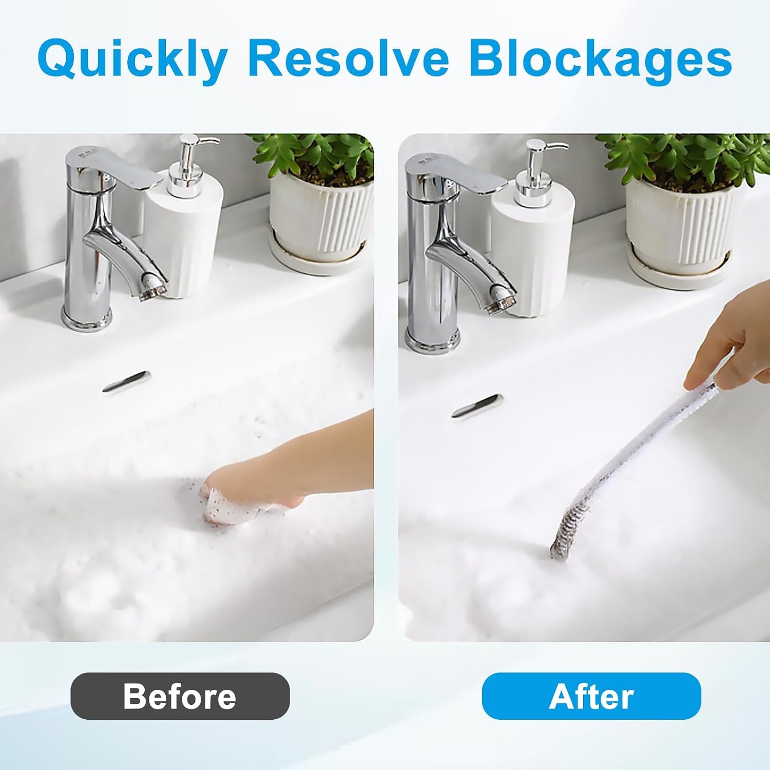 Sink Unblocker Brush 60cm (2 Pack): image 3