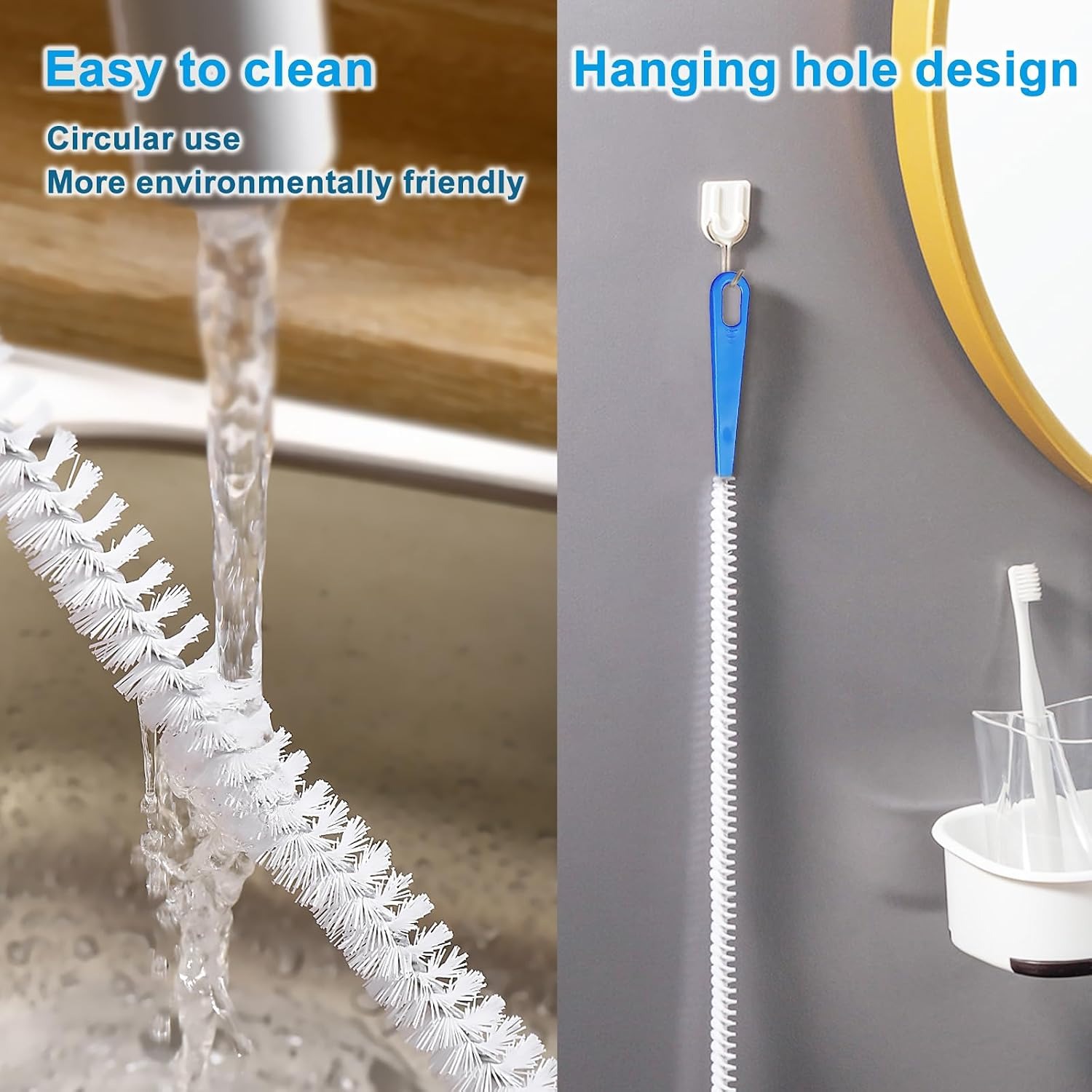 Sink Unblocker Brush 60cm (2 Pack): image 5