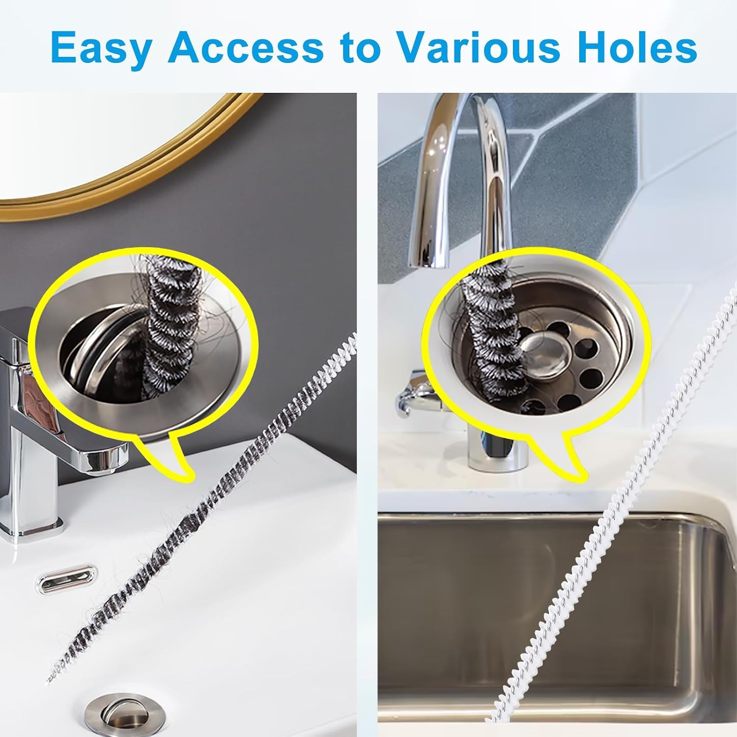 Sink Unblocker Brush 60cm (2 Pack): image 6