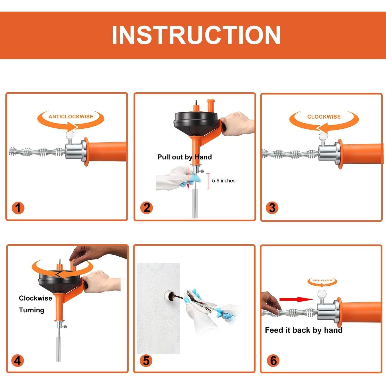 7.6m Drain Auger with Drill Adapter: image 3