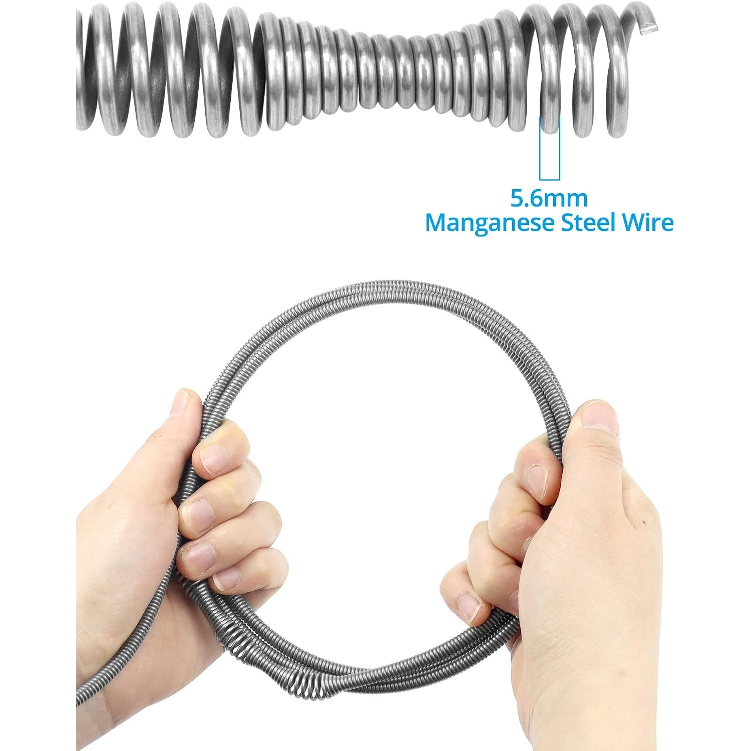 10m Manual Drain Auger with Hand Crank: image 2