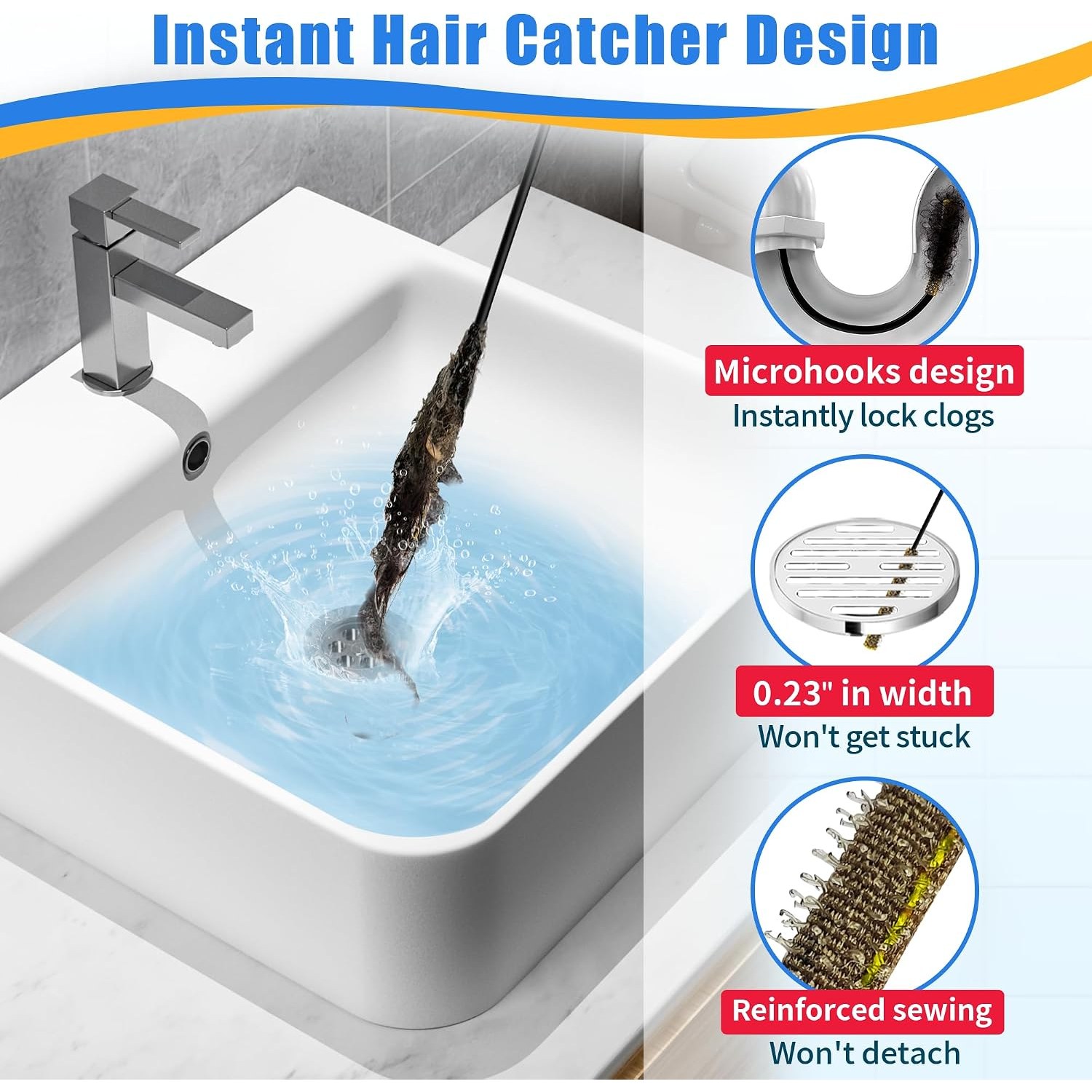76cm Nylon Coated Metal Drain Snake: image 3