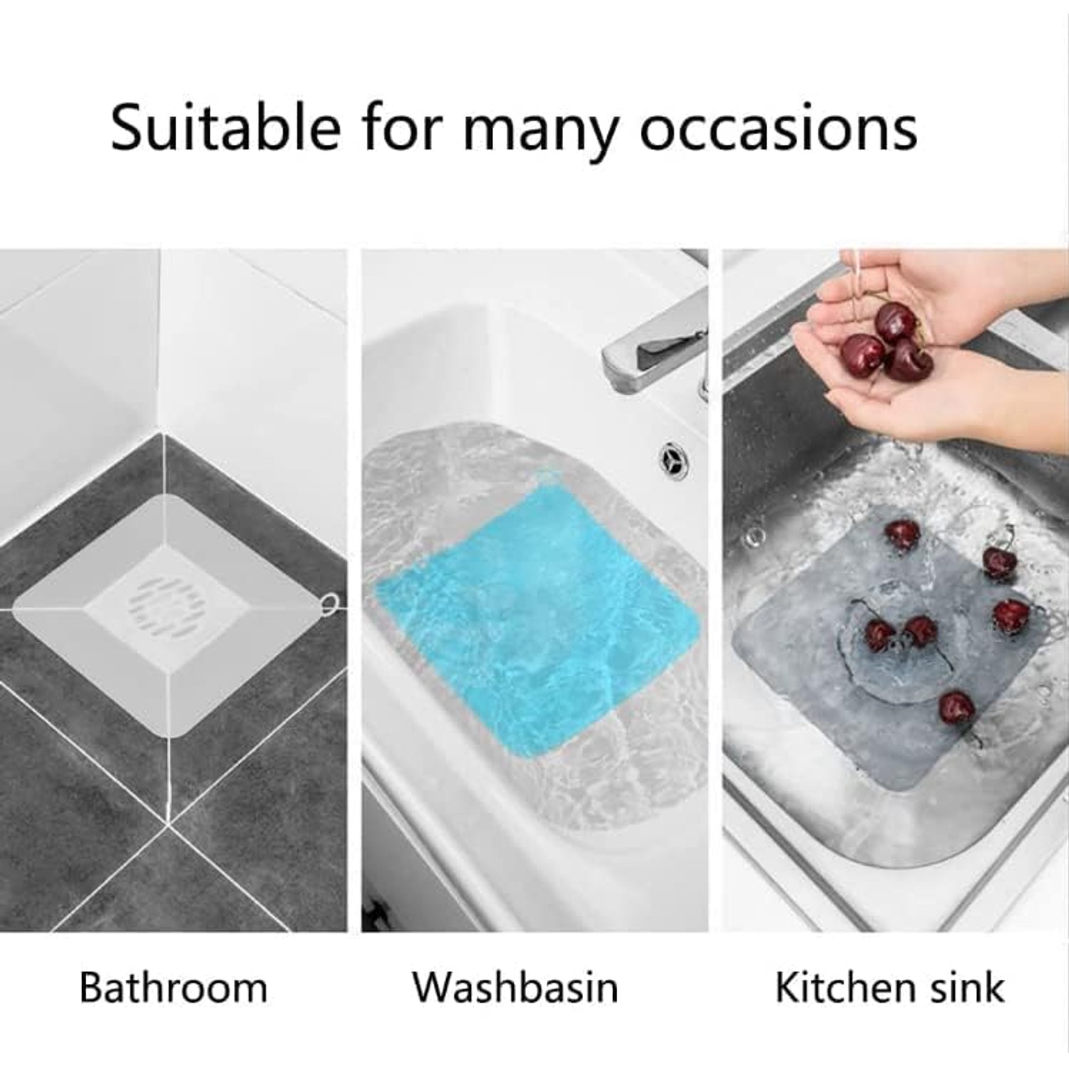 Silicone Floor Trap Cover 20cm, 2 Pack: image 4