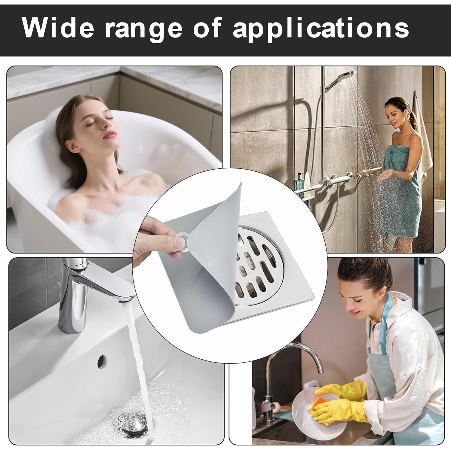 Silicone Floor Trap Cover 20cm (5 Pack): image 7