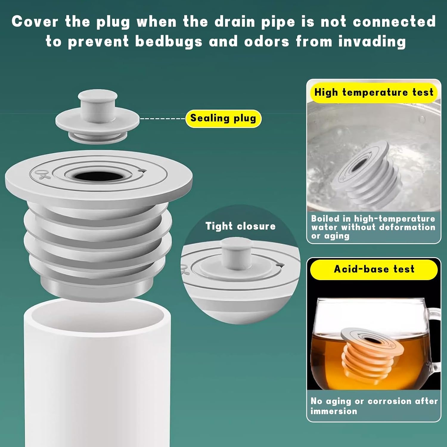 Washing Machine Drain Hose Seal 2 Pack: image 3