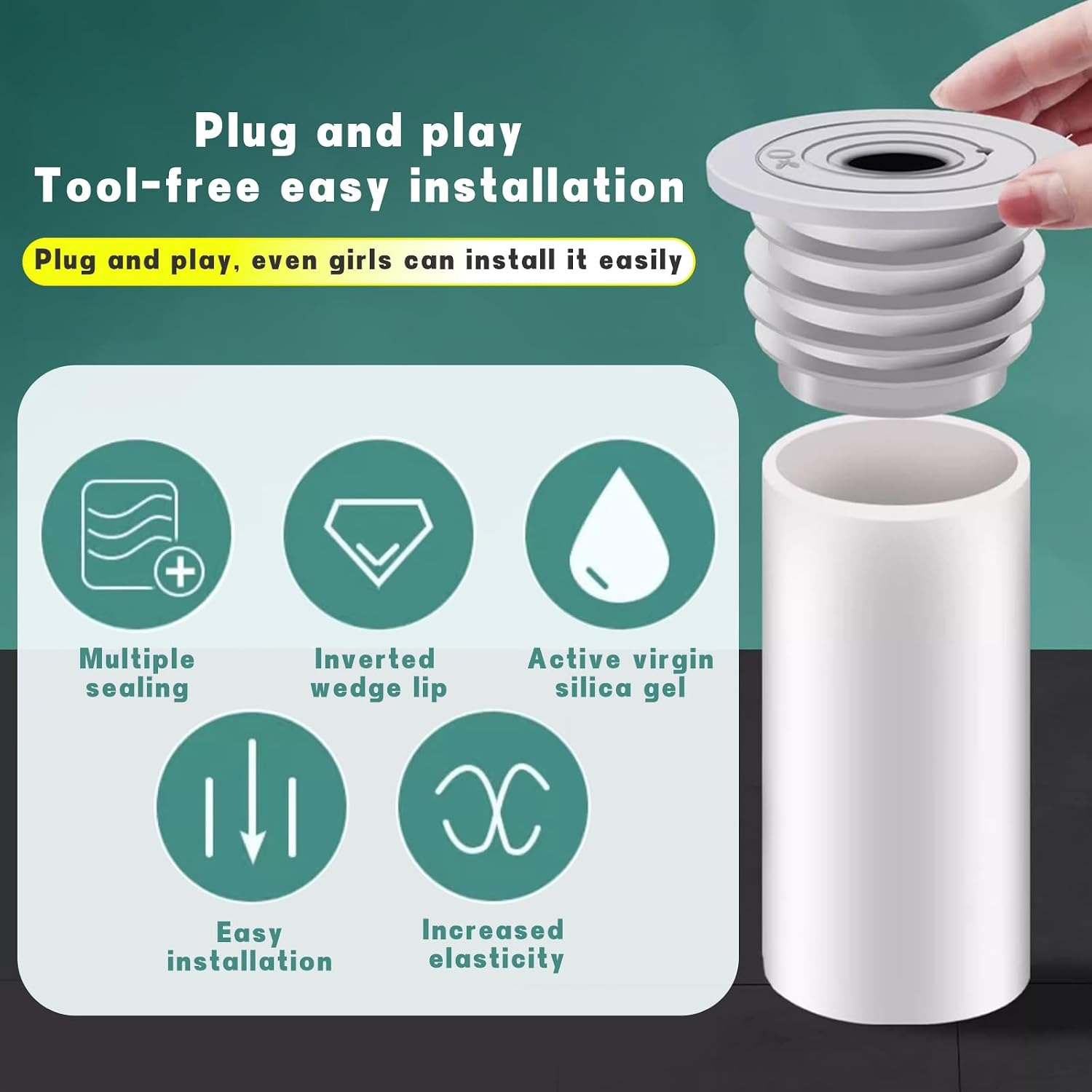 Washing Machine Drain Hose Seal 2 Pack: image 6