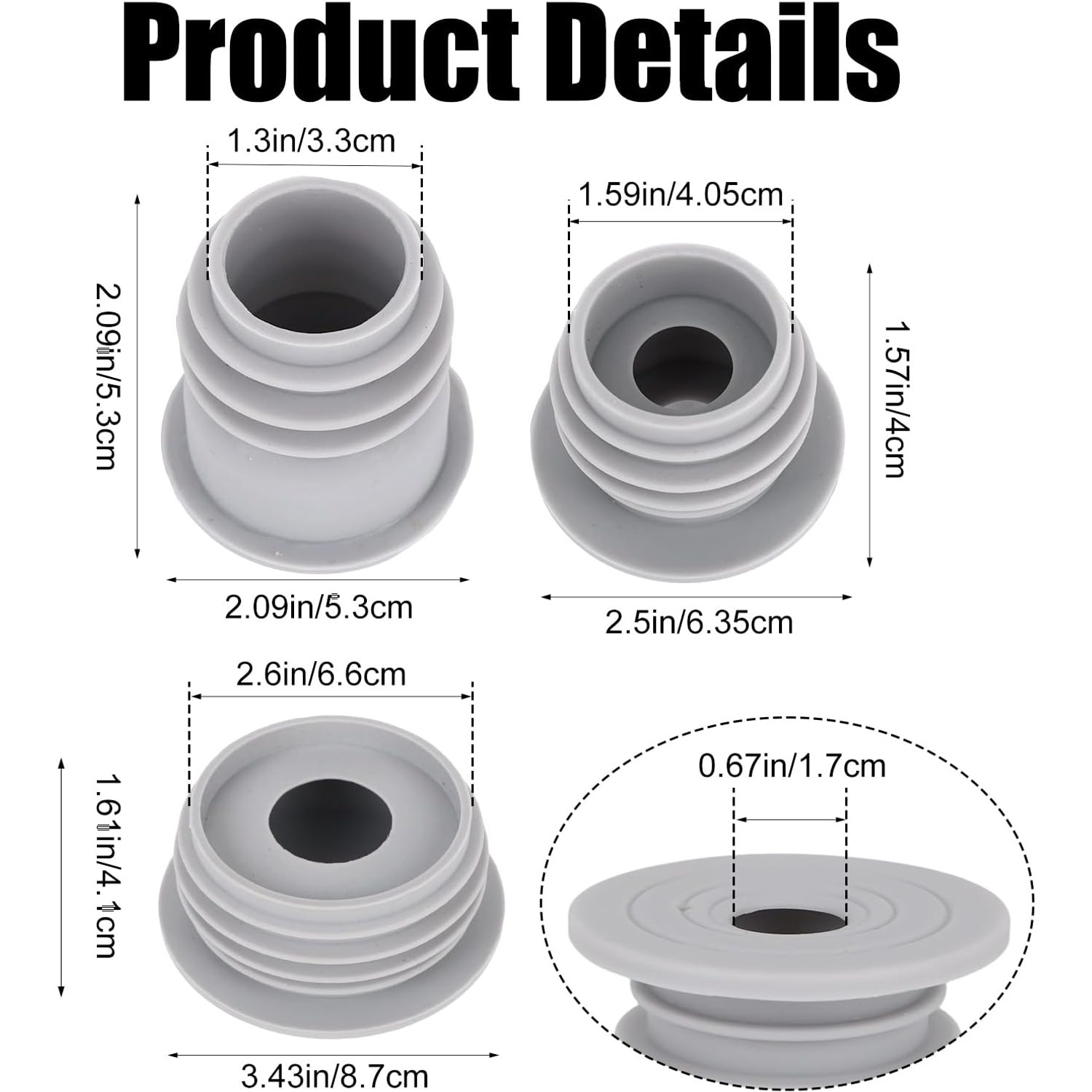 Washing Machine Drain Seal 3 Pack: image 2
