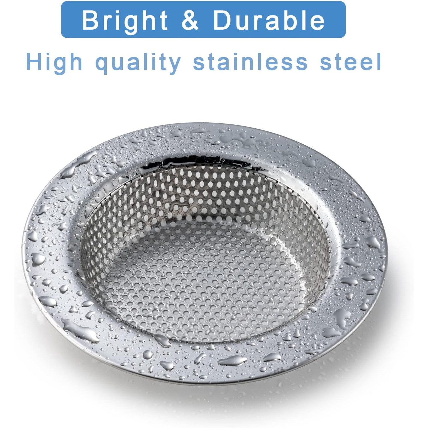 Double Layer Stainless Steel Sink Strainer 2 Pack: image 2