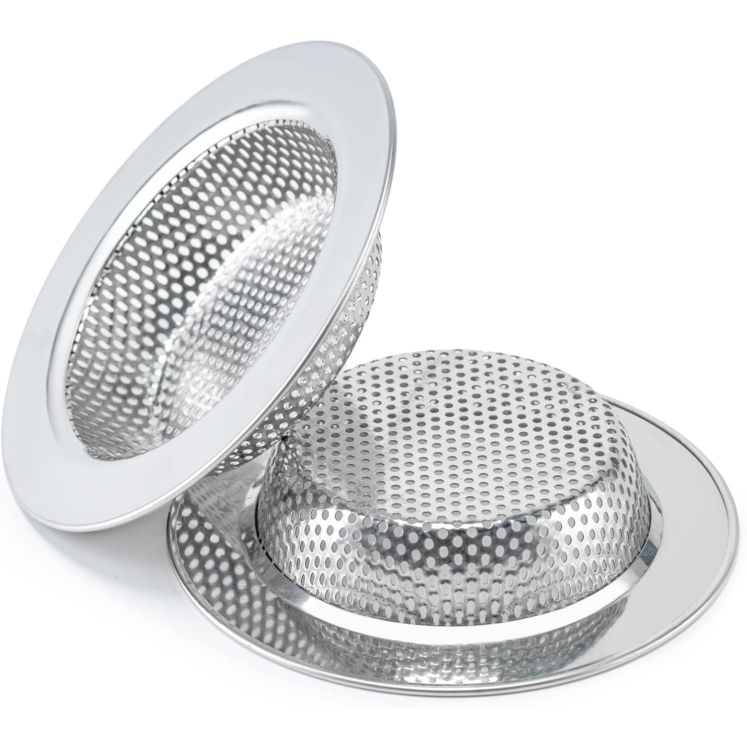 Double Layer Stainless Steel Sink Strainer 2 Pack