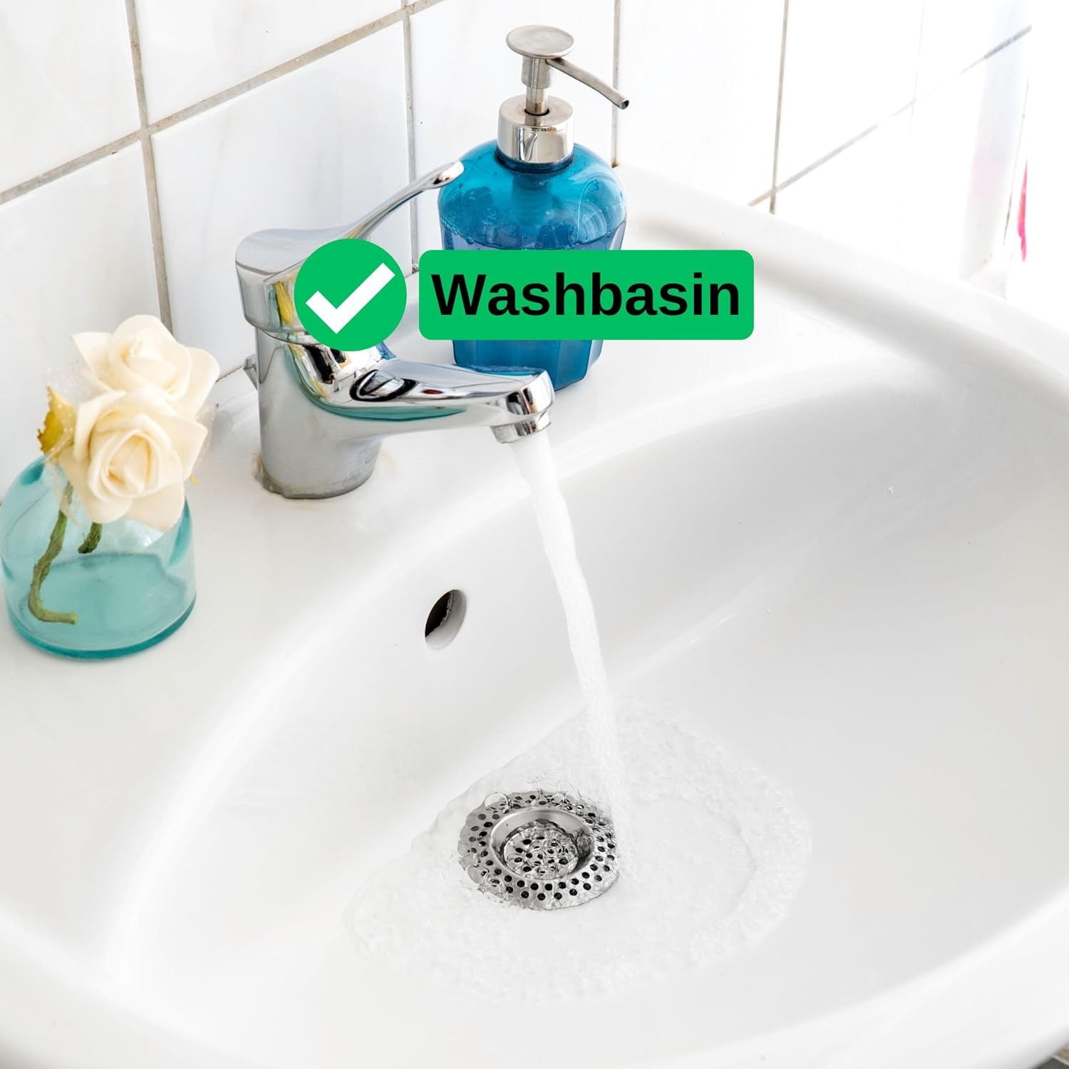 Fine Mesh Drain Strainer 70mm (3 Pack): image 5
