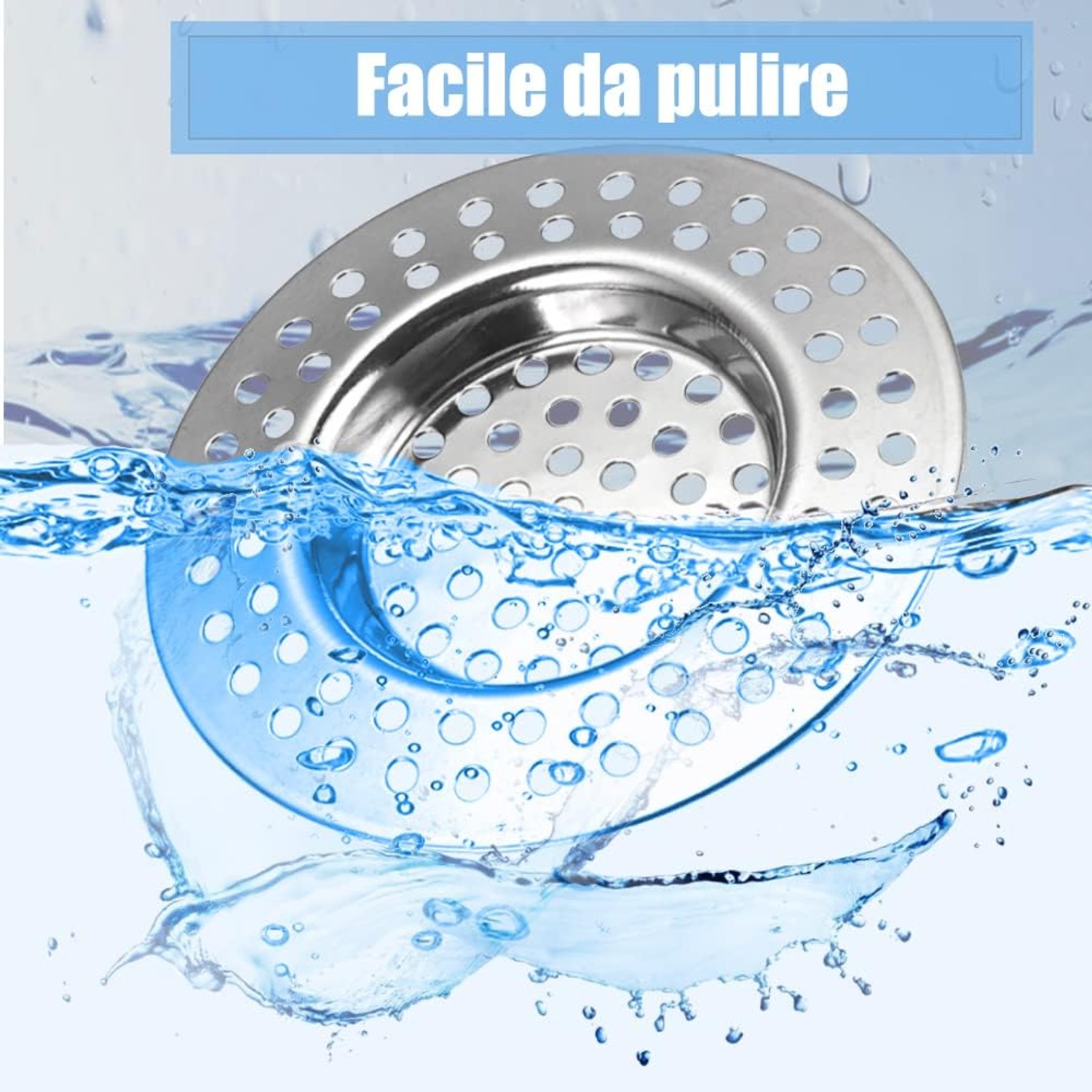 Mesh Sink Strainer 75mm 2 Pack: image 4