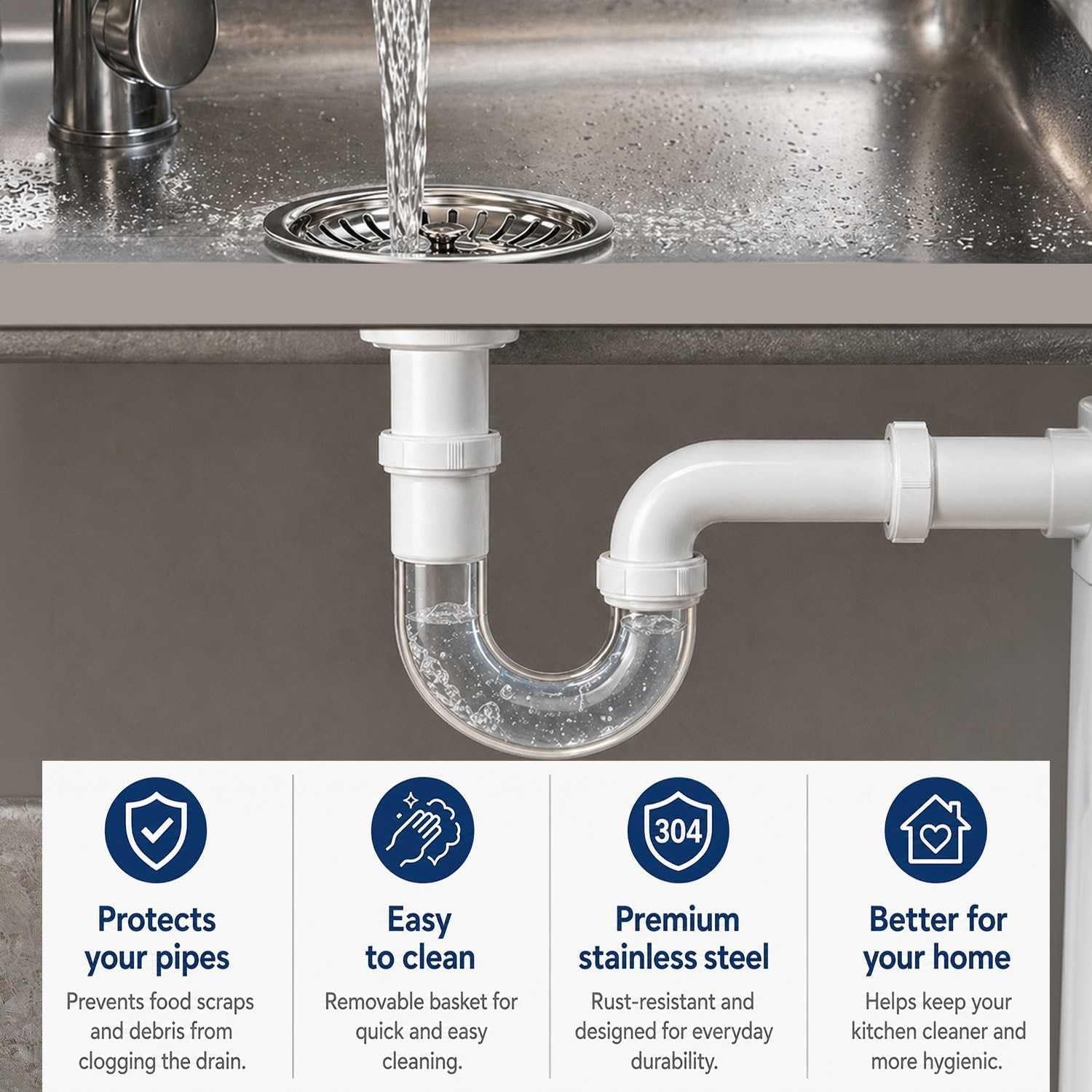 83mm Pop Up Sink Strainer Plug: image 4