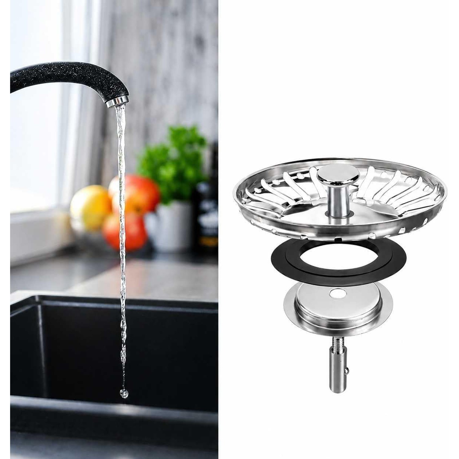 83mm Pop Up Sink Strainer Plug: image 5