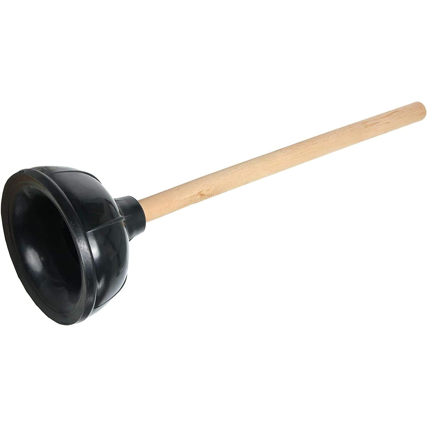 Flange Toilet Plunger with Wooden Handle: image 4