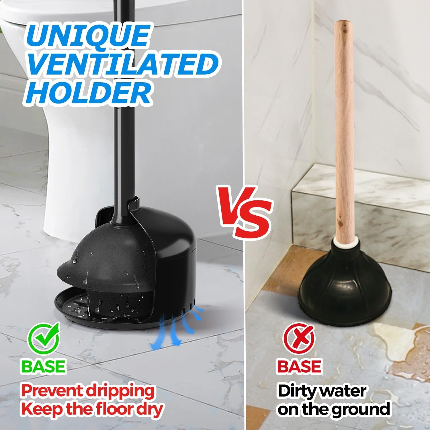 Toilet Plunger with Holder: image 2