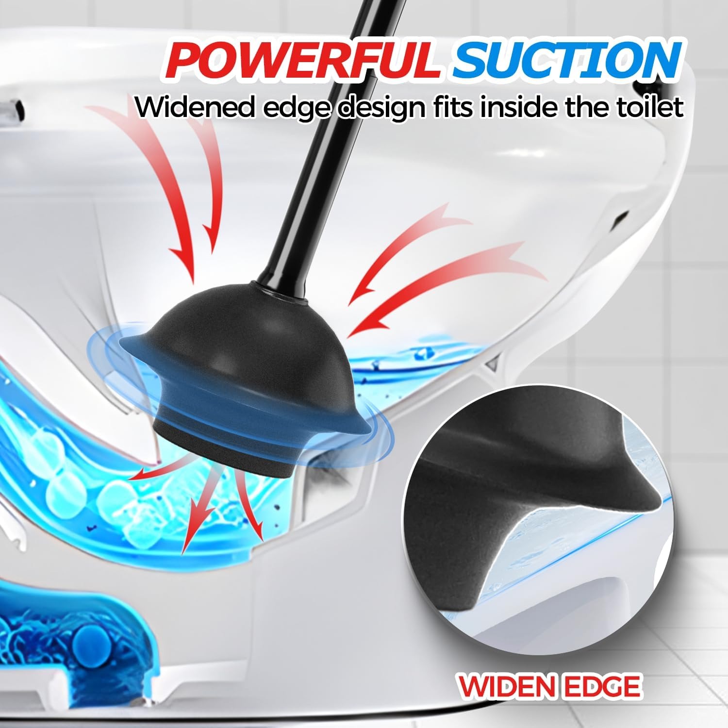 Toilet Plunger with Holder: image 3