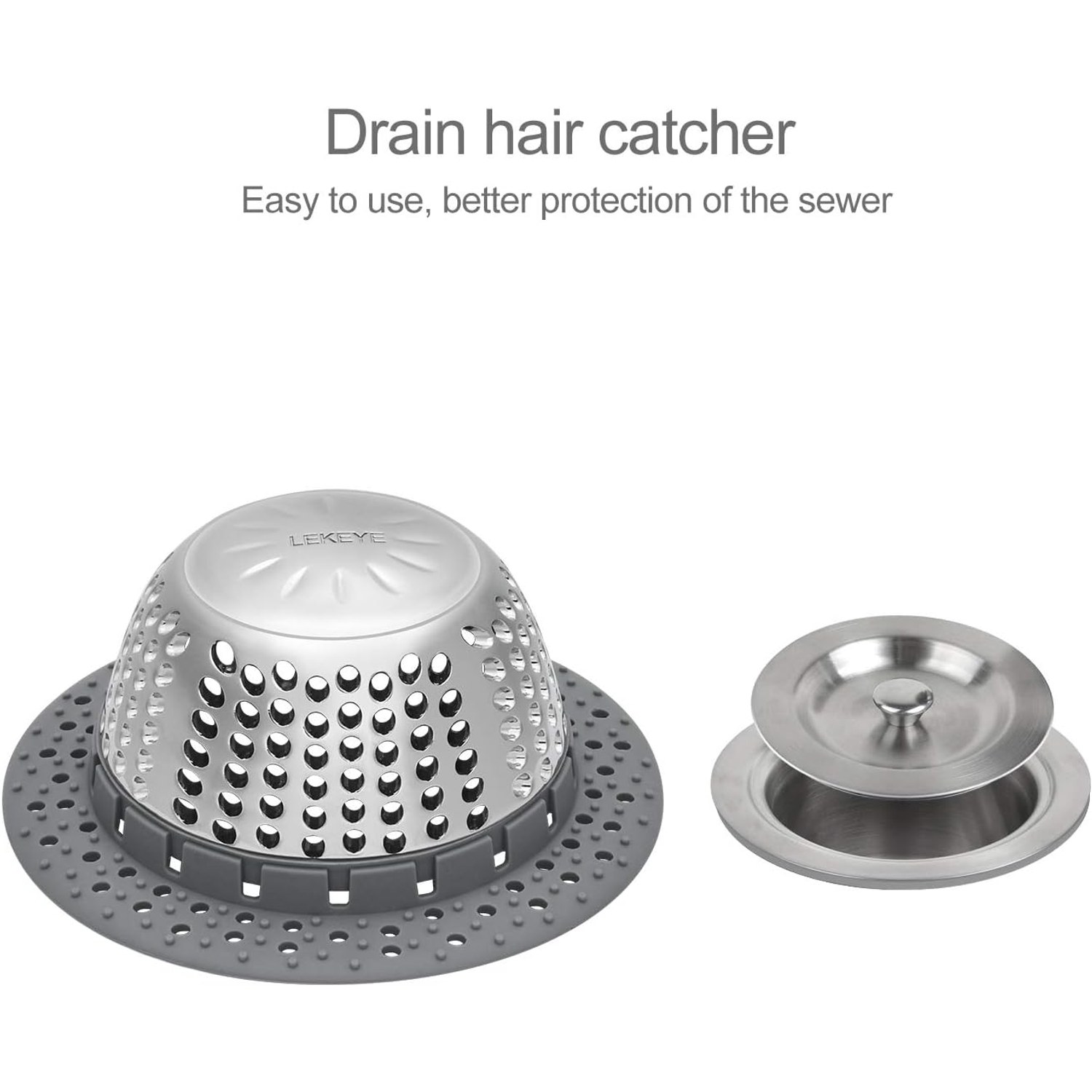 Pop Up Bath Drain Hair Catcher: image 2