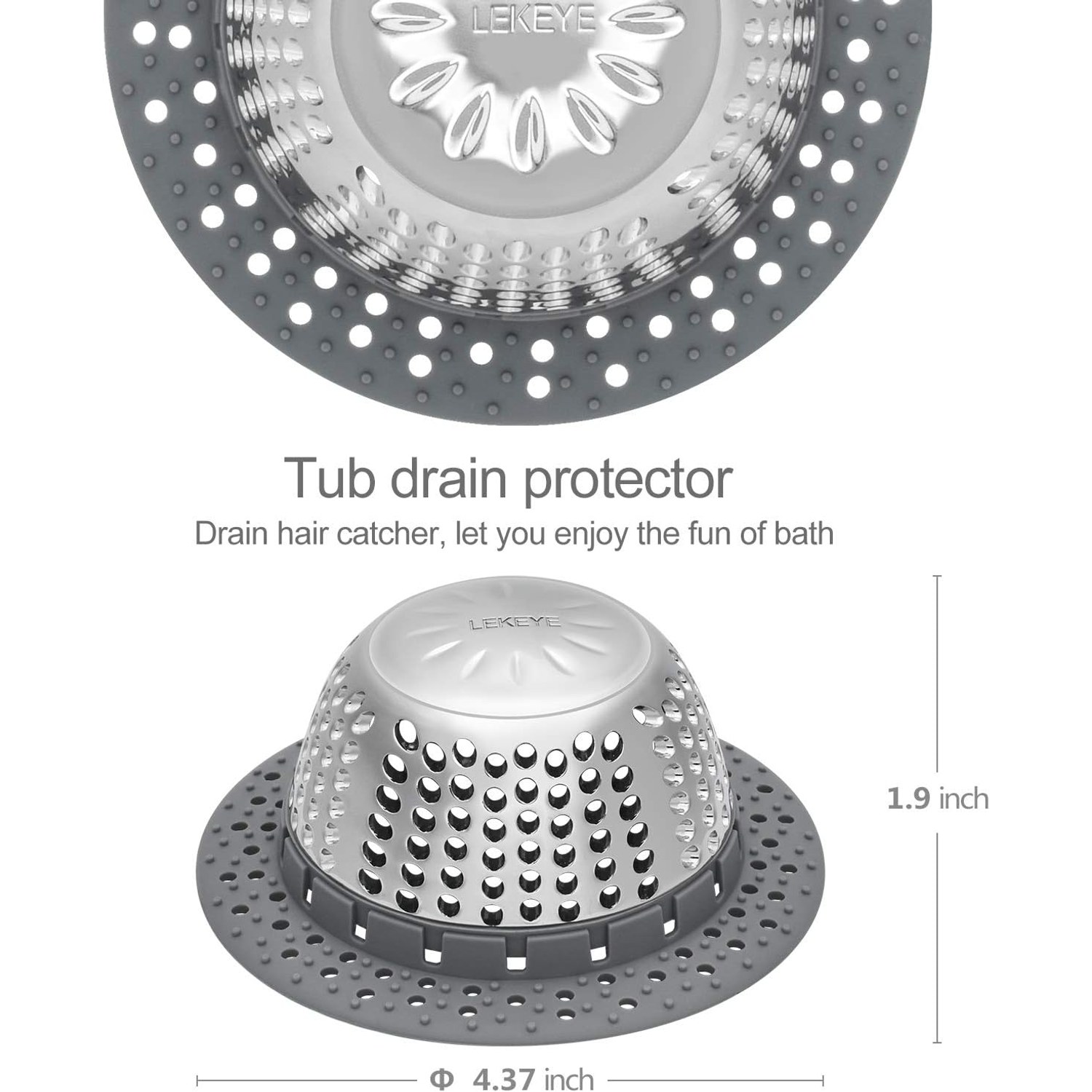 Pop Up Bath Drain Hair Catcher: image 3