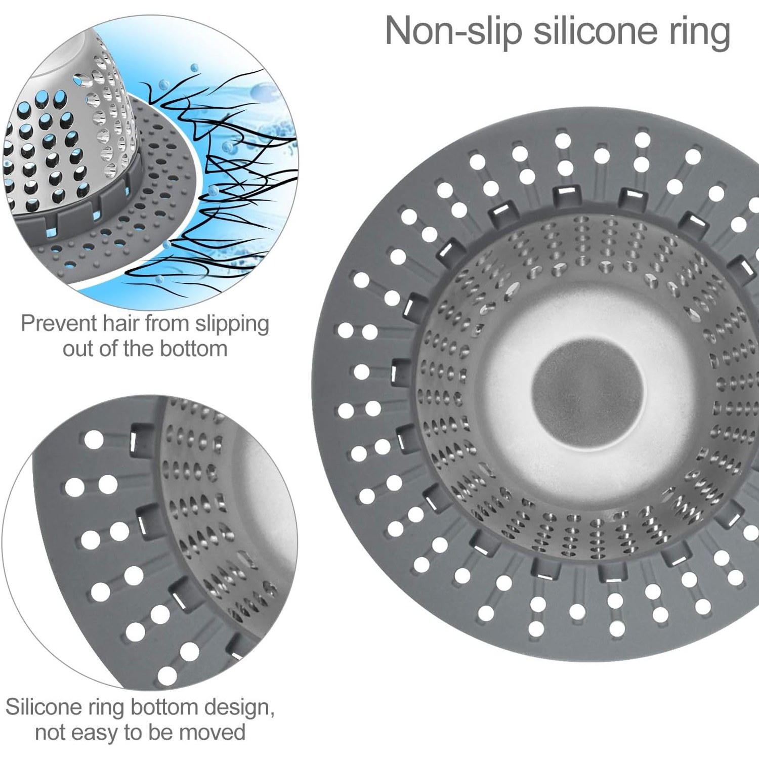 Pop Up Bath Drain Hair Catcher: image 5