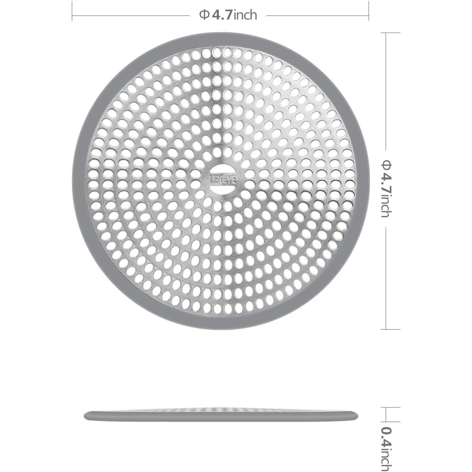 Stainless Steel and Silicone Shower Hair Catcher: image 2