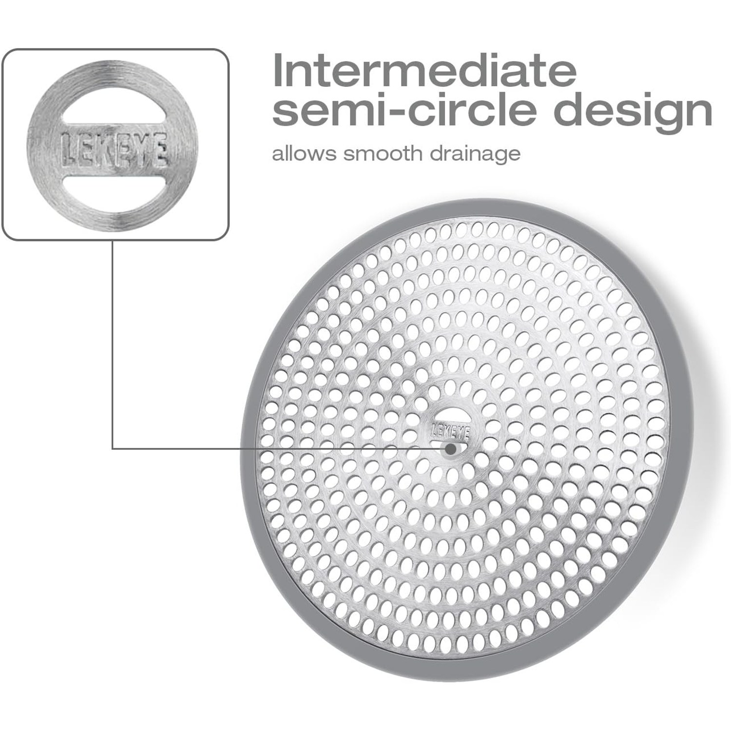 Stainless Steel and Silicone Shower Hair Catcher: image 6
