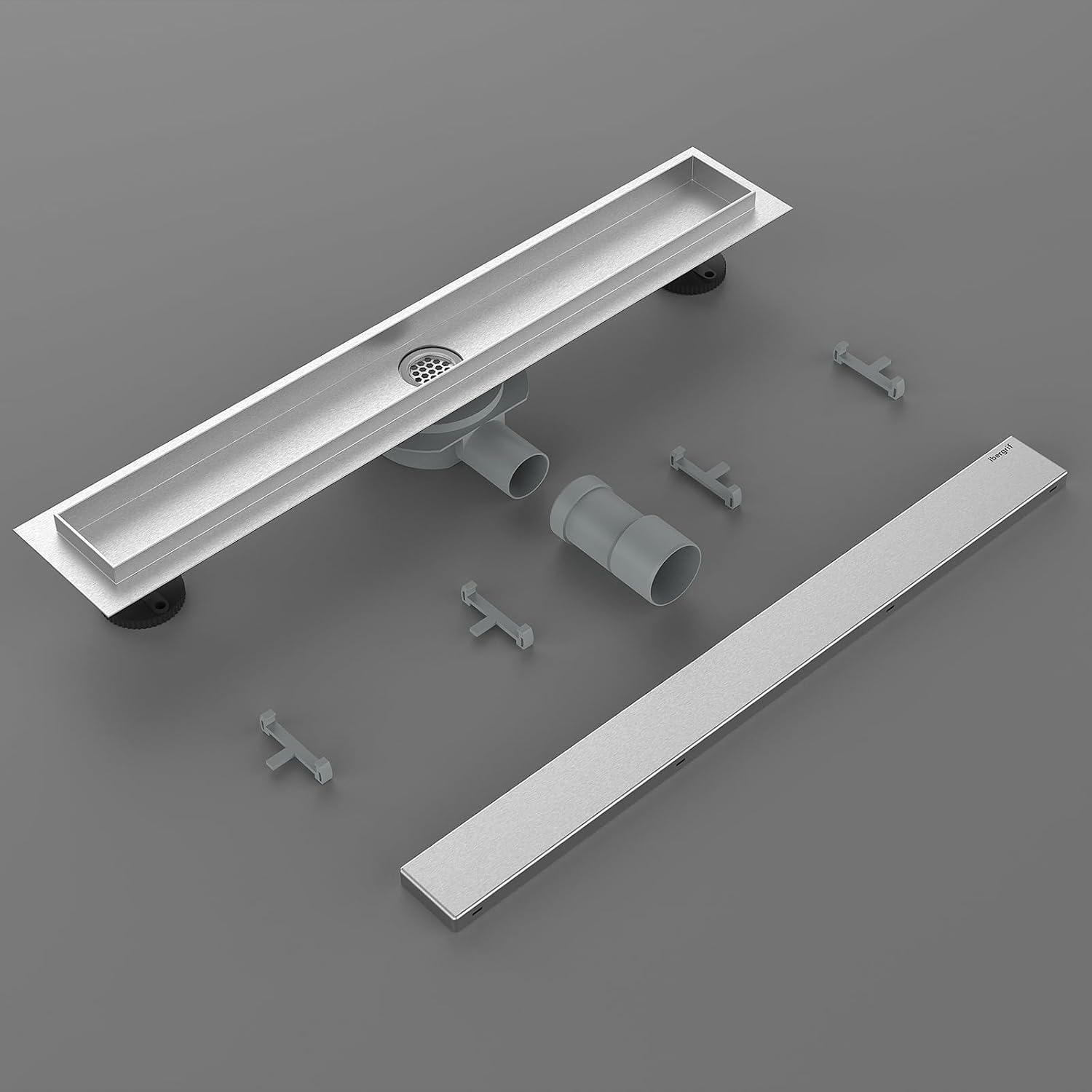 500mm Linear Shower Drain with Reversible Tile-Insert Cover: image 7