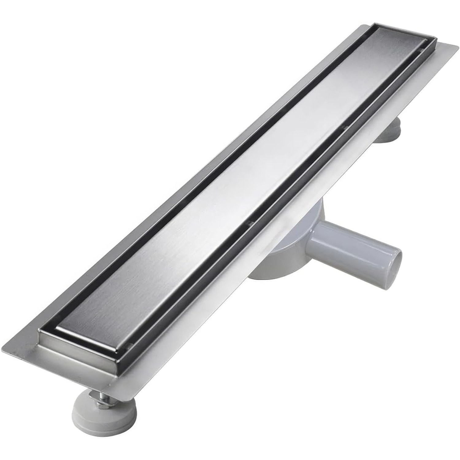 Linear Shower Drain 60cm Stainless Steel Channel with Siphon