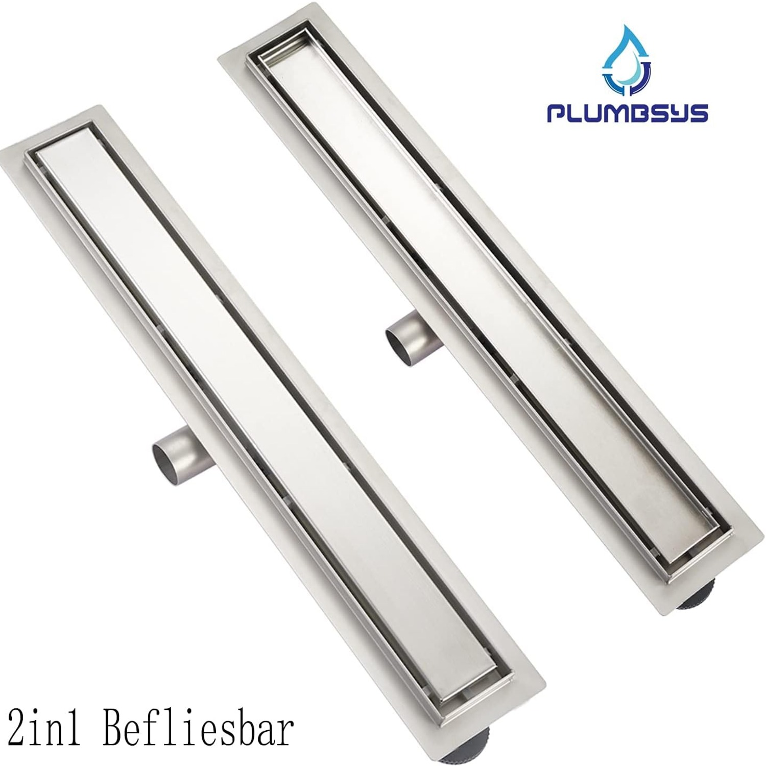 Two Sided Linear Shower Drain 50cm: image 3