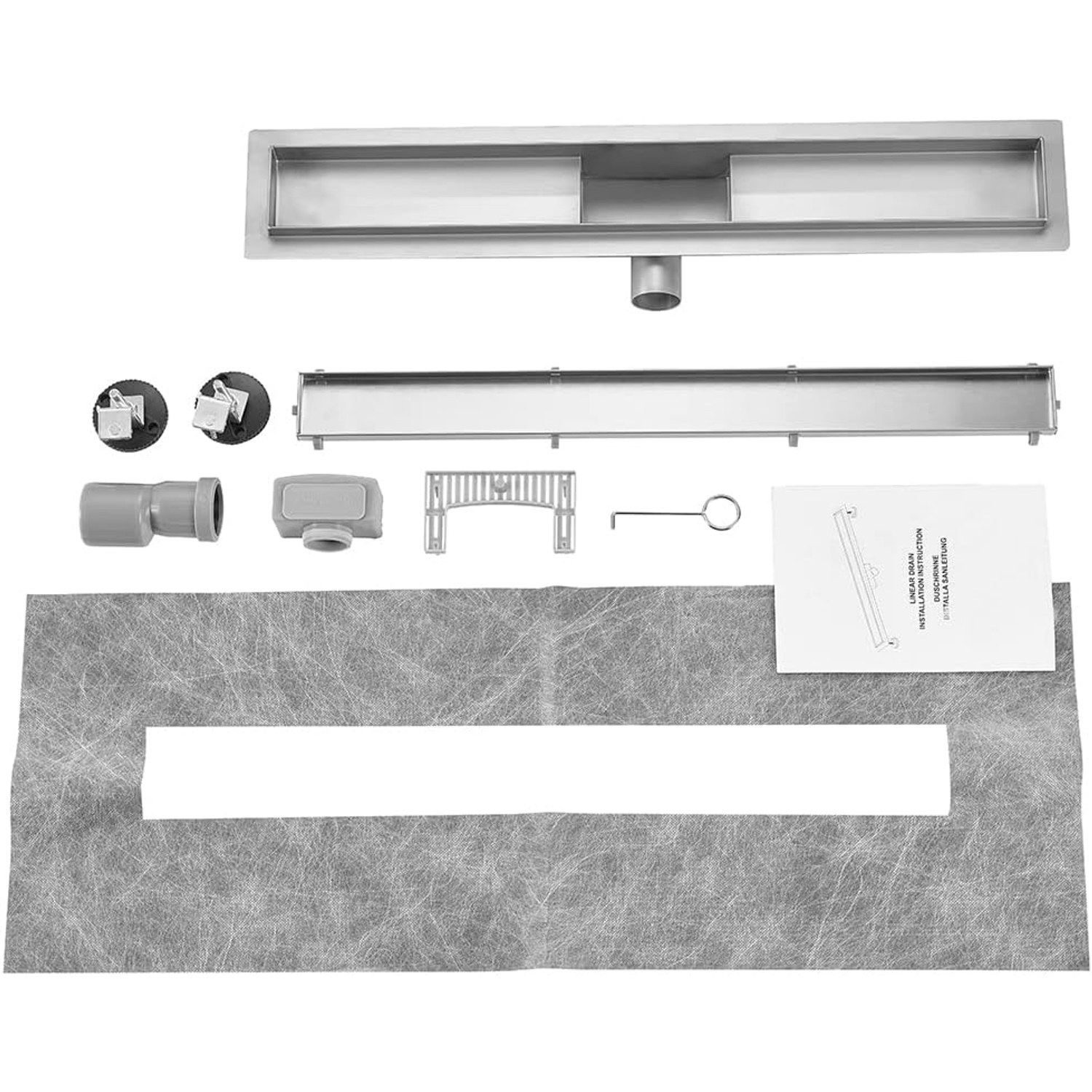 Two Sided Linear Shower Drain 50cm: image 6