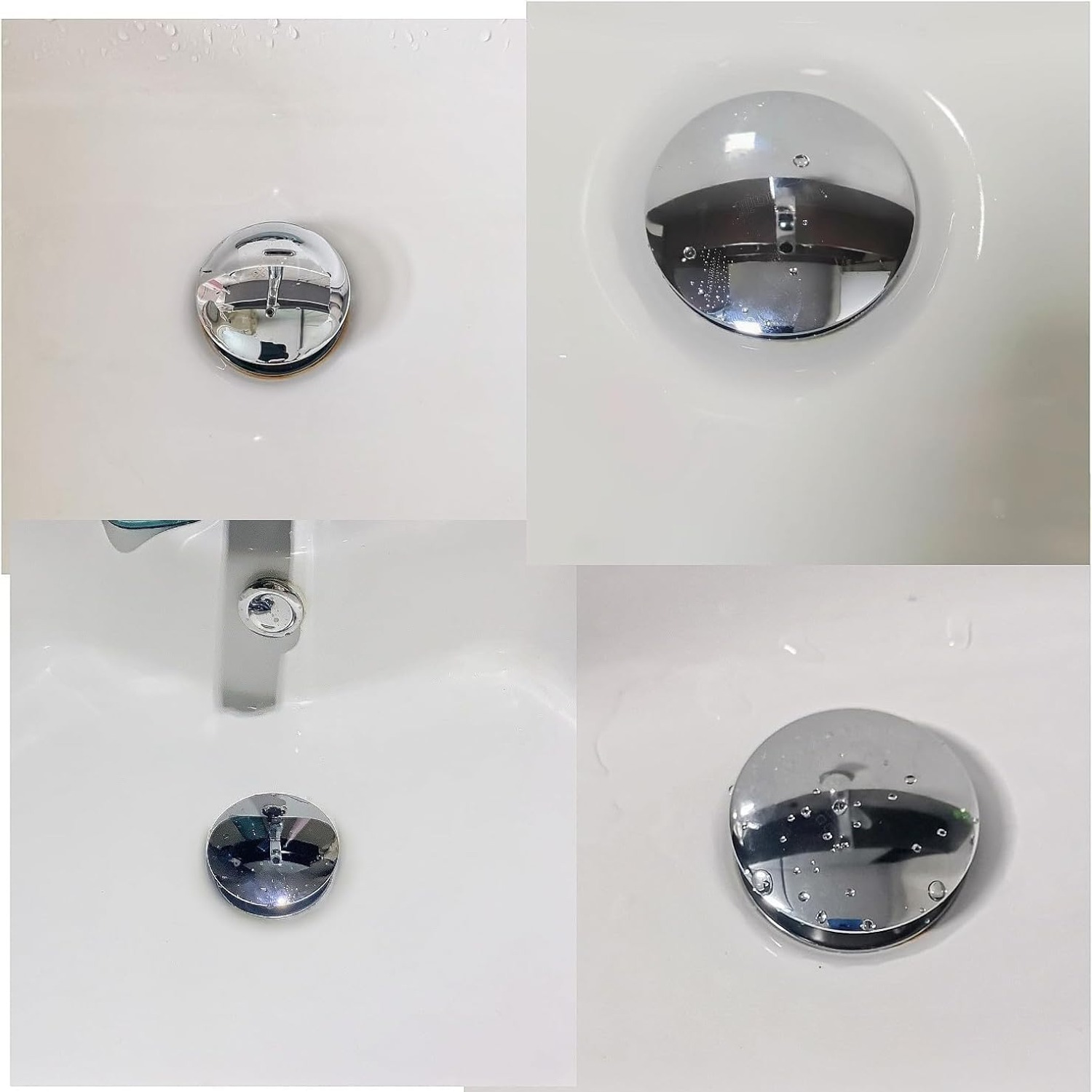 69mm Chrome Click Clack Bath Pop Up Plug: image 7