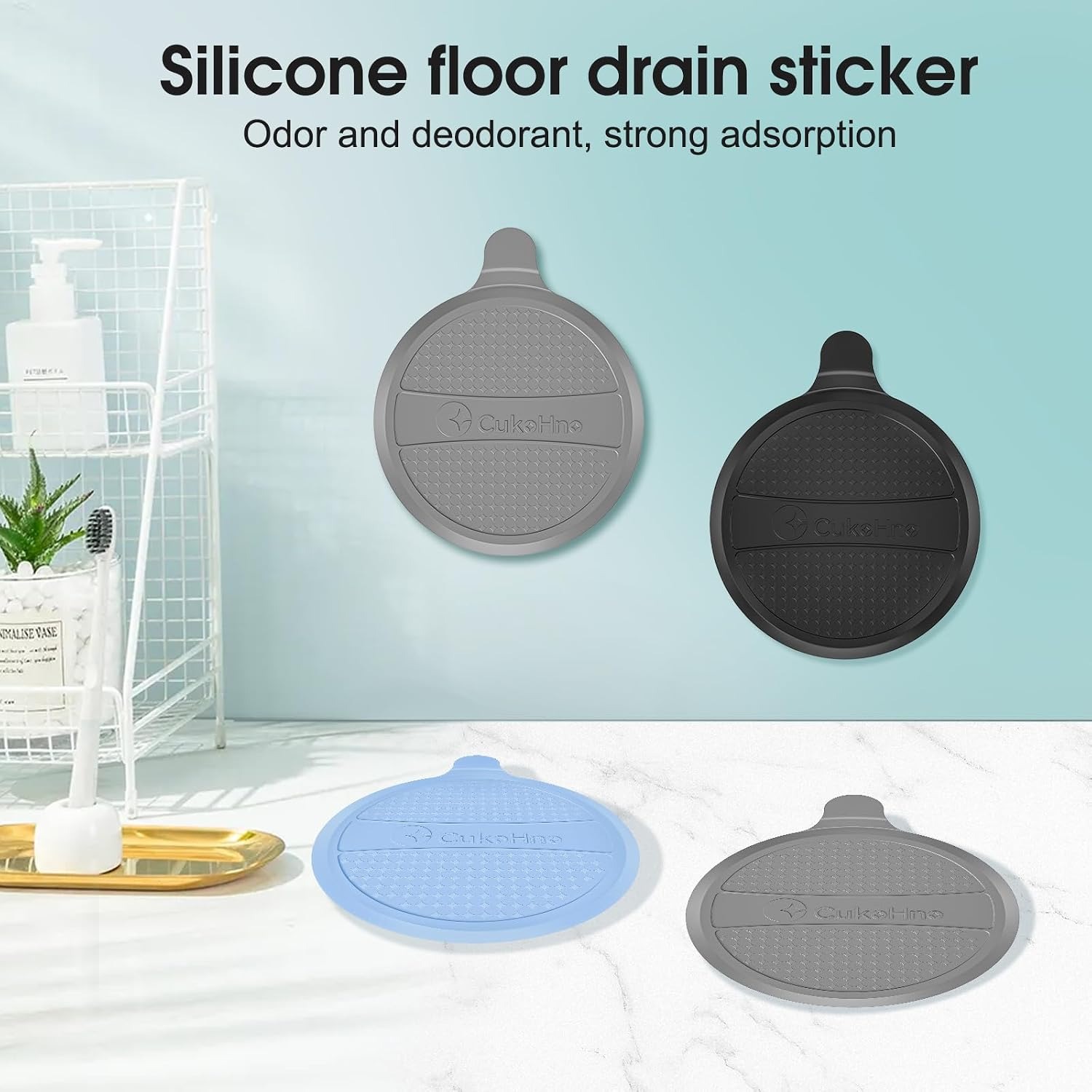 Silicone Bath Drain Stopper 2 Pack: image 4